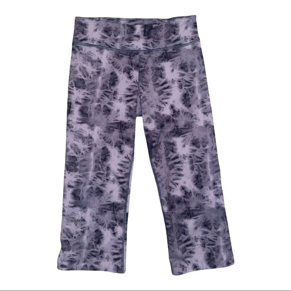 Under Armour Gray Tie Dye Cropped Leggings XS - Picture 1 of 5
